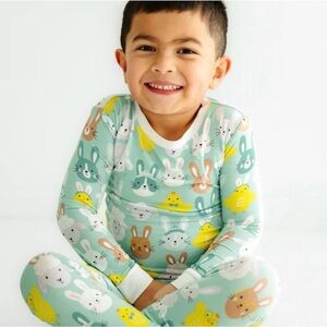 Little Sleepies Mint Animal Print SHORT Sleeve Pajamas